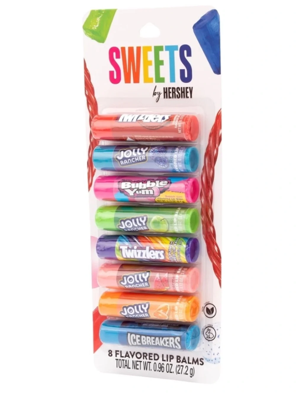 SWEETS by HERSHEY Multi-Flavor Lip Balm Set - 8-Pack